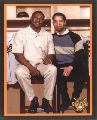 Samuel Hill with Albert Belle in 2001