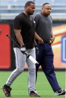 Albert Belle with his brother Terry