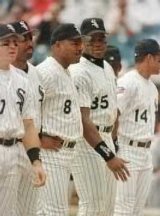 Albert with his White Sox teammates